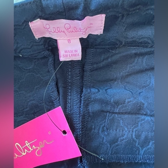 Lilly Pulitzer Kelly Textured Pants Navy Size 8 - Picture 12 of 16